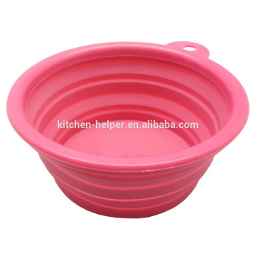 Fashionable Food Grade Eco-friendly Waterproof Pet Bowl Silicone Dog Cat Bowl/Collapsible Pet Dog Cat Bowl